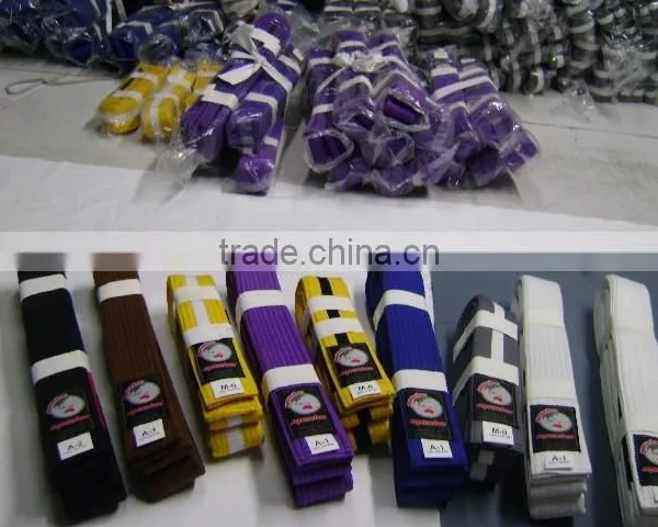 Jiu-Jitsu Belt With Custom Logo (white,blue,black,purple,brown,green,yellow,orange,grey,green) photo-2
