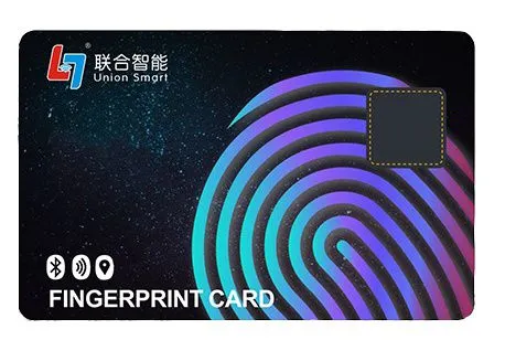 ODM OEM Cold Laminating Technology 13.56mhz PVC Fingerprint Chip Card Biometric Card for Access Control photo-2