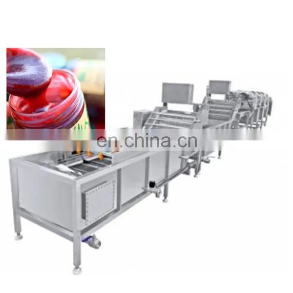 Factory High Efficiency Tomato Paste Ketchup Production Plant Chill Sauce Making Machine Fruit Prickly Pear Jam Processing Line photo-3