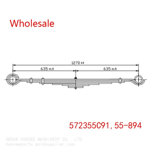 572355C91, 55-894 Navistar Front Axle Leaf Spring Wholesale photo-2