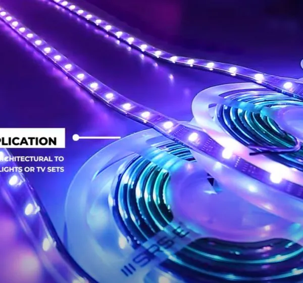 Полноцветный светодиодный RGB-пиксельный ленточный светильник Madrix с адресуемыми светодиодами для декорации коммерческих помещений