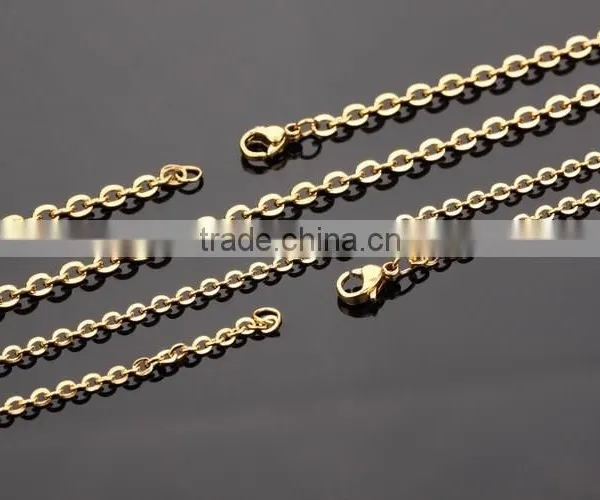 100% 316L Stainless Steel Chain Necklace Silver Gold Plated Snake Chain for Pendants photo-6