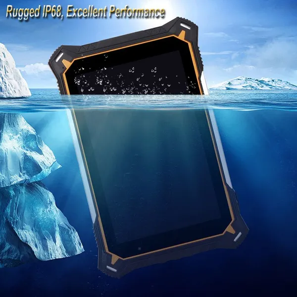 8-дюймовый водонепроницаемый прочный планшет IP68 с дисплеем FHD 1920*1200, Android 12, 6+128 ГБ, аккумулятором на 10000 мАч и двумя слотами для SIM-карт