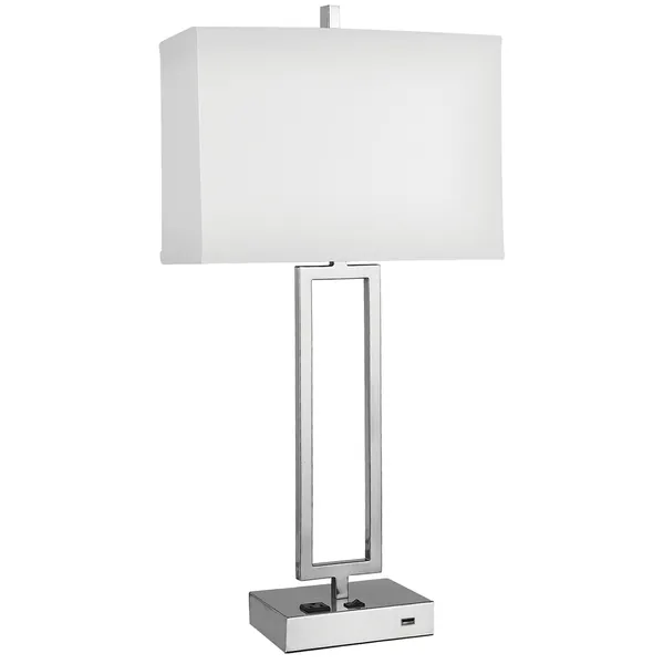 UL Certificated Hotel Guest Room Table Lamp Set Modern RectangularBedside Lamp & Matching Floor Lamp for Hospitality Project photo-4