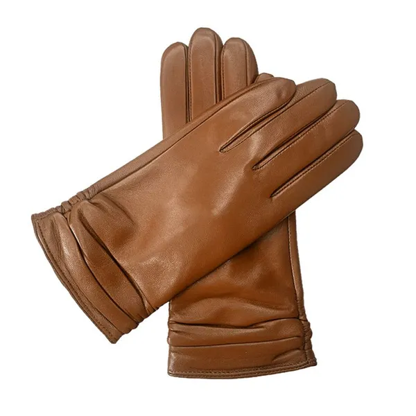 China Gloves Factory Wholesales Genuine Winter Sheepskin Leather Glove for Women photo-4