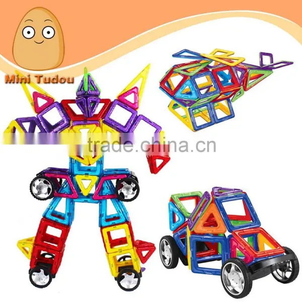 Hot Sell Toy Plastic 70 Pcs Building Block for Kids Educational Magnetic Toys