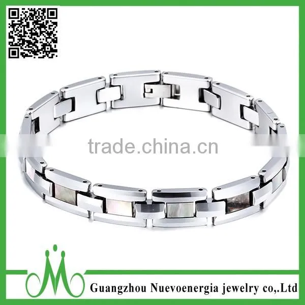 High Quality Unisex Tungsten Bracelet Metal Gold Plating Jewelry Trending Hot Products Thin Magnetic Bracelet photo-3