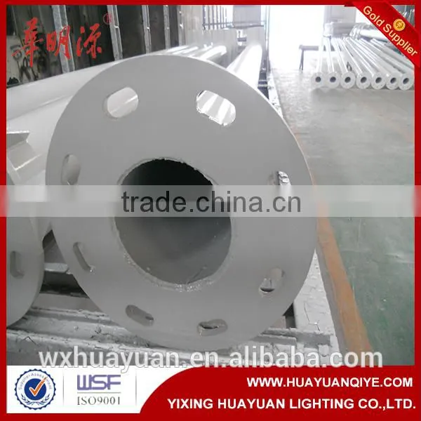 Hot Dip Galvanized Conical Steel Road Street Signal Light Pole