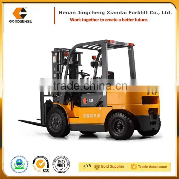 China Supplier 3 Ton Goodsense Brand Diesel Forklift Trucks for Sale With CE Made in China