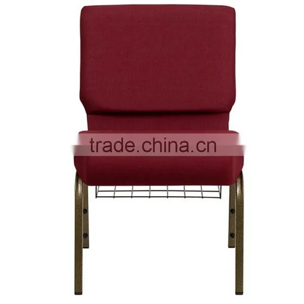 Durable Stacking Metal Church Chair Used With Bookrack/bookshelf in Good Price photo-2