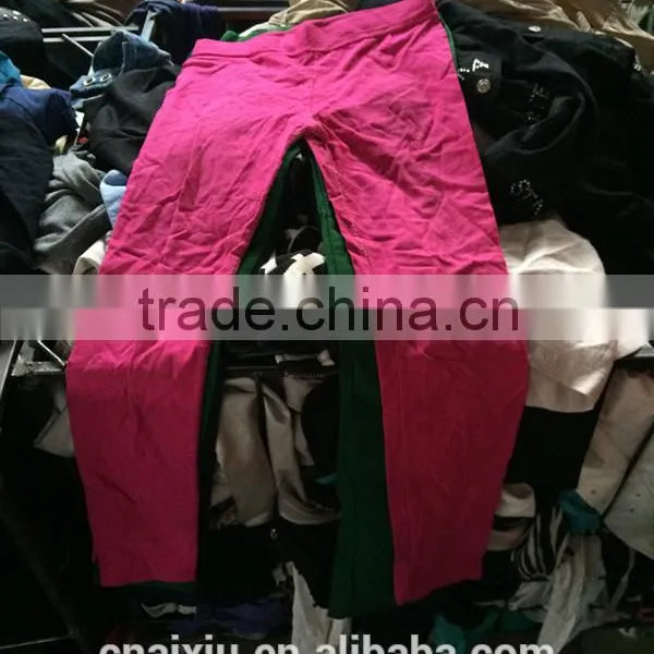 2015 Hot Sale Colored Used Ladies Leggings Used Clothes photo-2