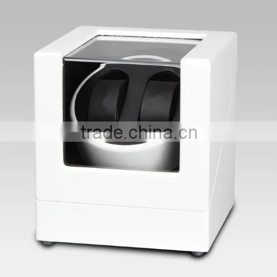 Custom Made Funky 2 Slot Glossy White Wooden Watch Winder photo-2