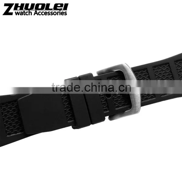 30*16mm Waterproof Black High Quality Rubber Watch Strap Wholesale 3PCS photo-5