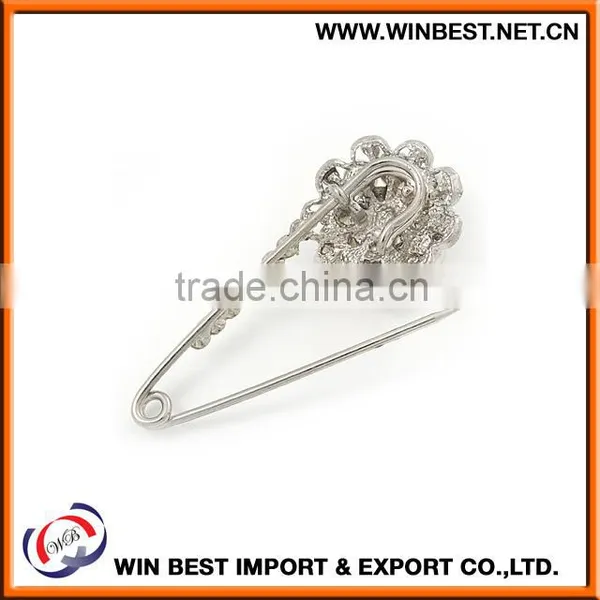 Hot Selling 2015 Costume Jewellery Trendy Brooches, Silver Safety Pin photo-3