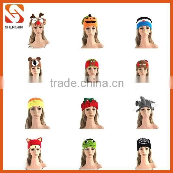 Adult Animal Hats 100% Handmade Crochet Hat for Sale
