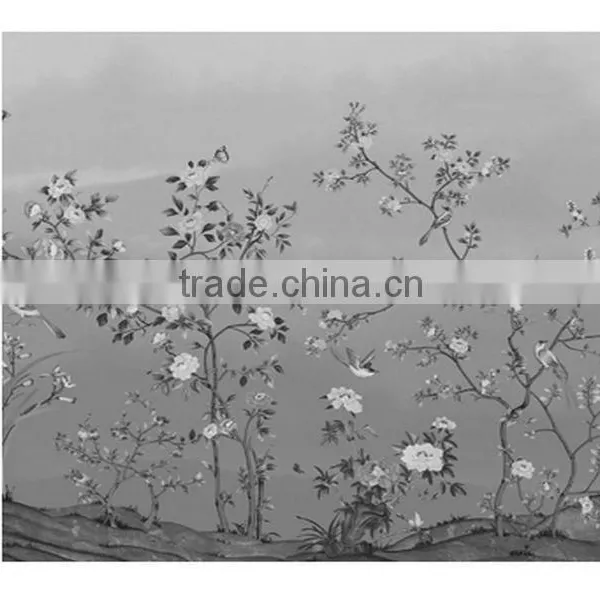 2016 Printing Special Effect Wallpaper, Pastoral Butterfly Wall Decal for Home Decorative , Art Wall Covering Wholesaler photo-2