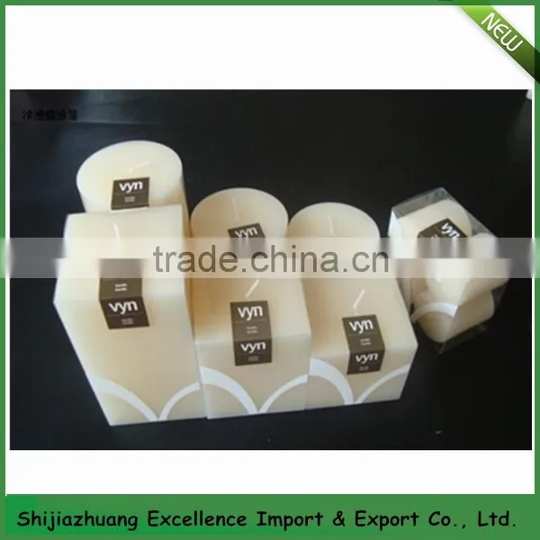 Colour Changing or White Scented Square Pillar Candle photo-2