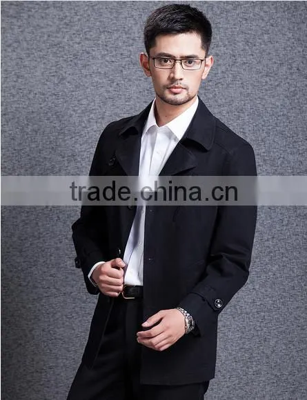 Manufacturers Selling Man Paragraph Dust Coat Grows in the Spring and Autumn Period and the New Lapel Leisure Fashion Personali photo-5