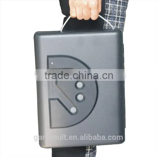 Wholesale- MS500 Micro Vault Biometric Fingerprint Handgun Pistol Small Car Security Storage Steel Safe Box / Gun Vault photo-6