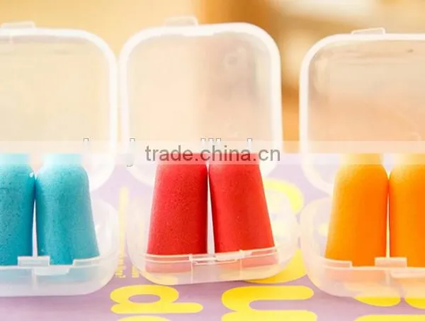 Hot Selling Noise Cancelling Foam Ear Plugs With Cord Sleeping Bullet Shaped Safety Ear Plugs (SNR:36db) Foam Ear Plugs for Sale photo-5