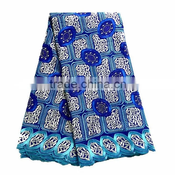 New Arrival Spanish African Embroidery Lace Fabric With Holes