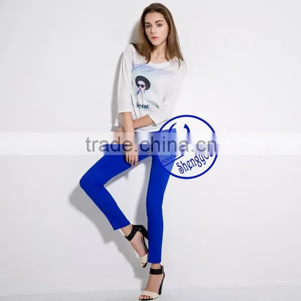 2015 China Supplier Custom Fashion Women Printed T-shirt Wholesale photo-4