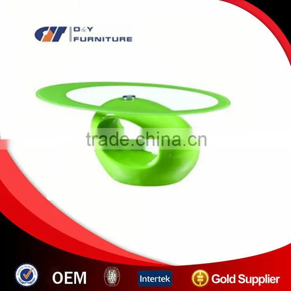 Glass Top Oval Coffee Table