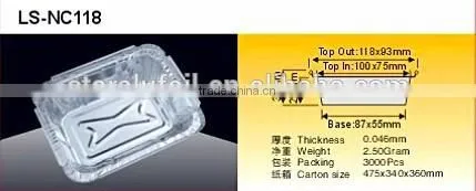 Small Rectangle Aluminium Foil Food Container photo-2