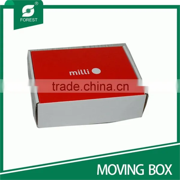 WHITE CARDBOARD FOLDING MOVING PAPER BOX photo-5