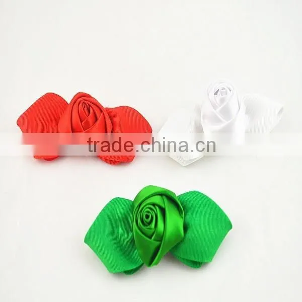 2015 Fashion Satin Ribbon Rose photo-3