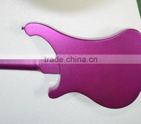 4 String Electric Bass Guitar Ricken for Backer Bass Guitar Set-in Neck Metallic Color Can Custom photo-4