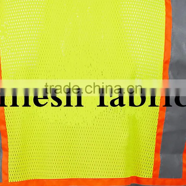 European-American Style High Visibility Fluorescence Public Police Warning Reflective Vest Jacket photo-3