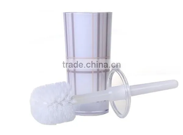 Concise Plastic Toilet Brush Set & Makeup Toilet Brush Holder photo-2