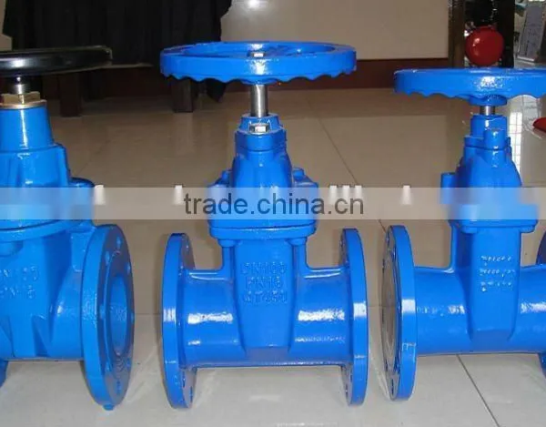 Ductile Iron Flange Type Resilent Non Rising Stem Gate Valve