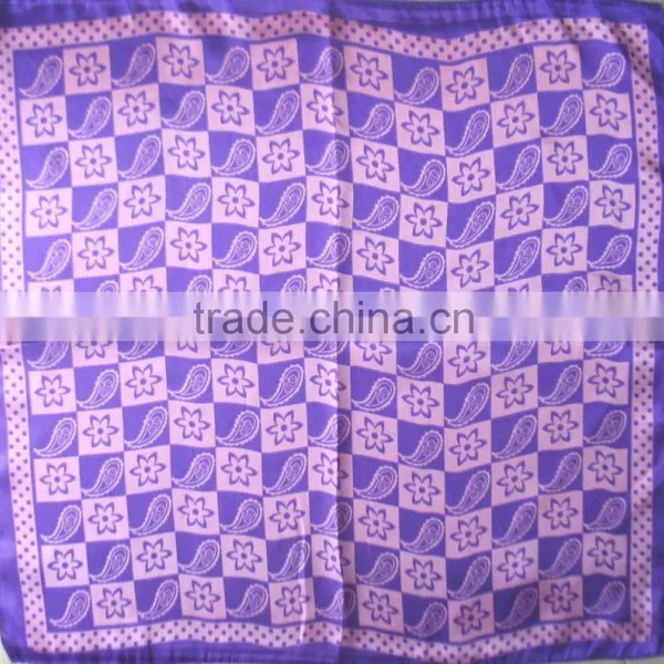 Custom Paisley Pocket Squares in Square Shape, Design Hanky