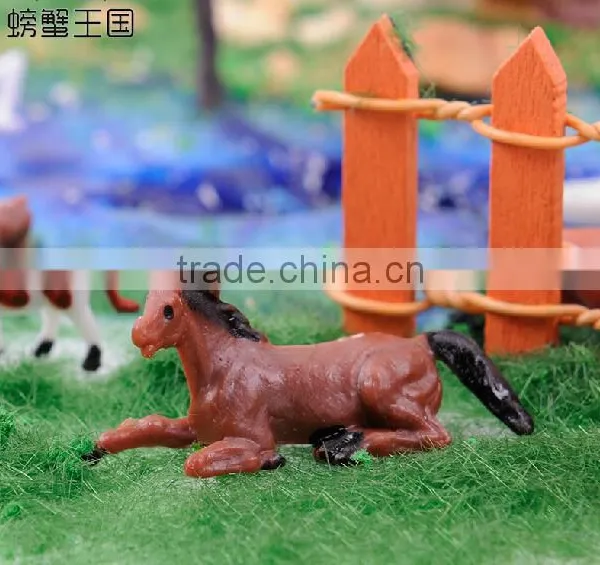 Miniature Plastic Model Animal for HO Scale, 1/87 Scale Resin Plastic Artificial Model Horse photo-6