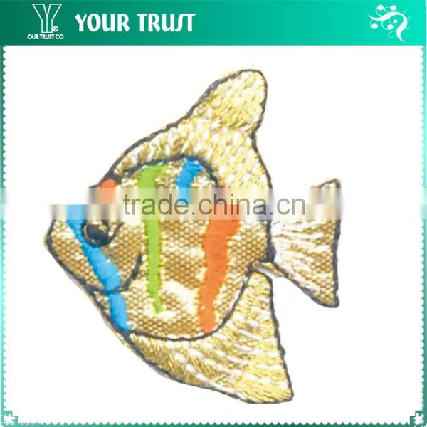 Colorful Tropical Fish Cloth Applique Custom Woven Patches photo-6