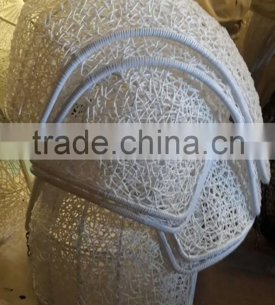Indoor White Rattan Swing Chair for Living Room (YPS086) photo-4