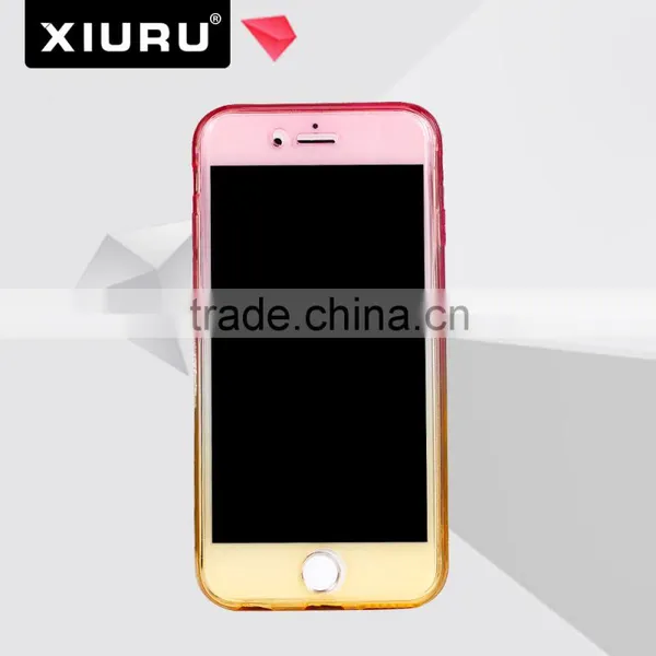 Ultrathin Colorful TPU Mobile Phone Case Screen Protector For Iphone 6 6P Screen Protector XR-PC-104