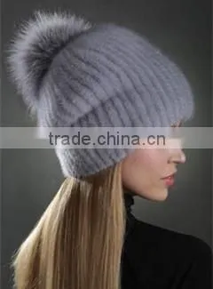 Fashion Hot Selling Woman Mink Fur Hat photo-4