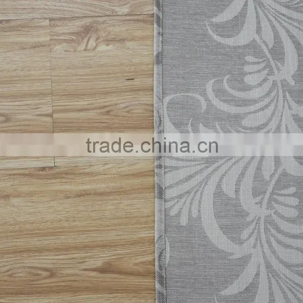 New Arrival Curved Shape 100% Polyester Linen Like Jacquard Window Curtain Fabric photo-3