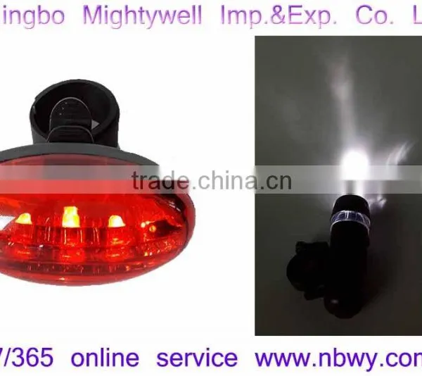 5 White LED + 5 Red LED Bicycle Safety Light Kit photo-4