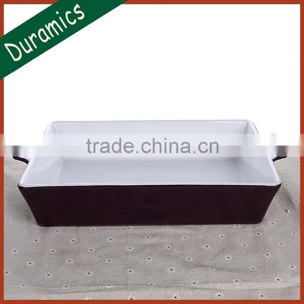 Color Porcelain Oblong Baking Dish photo-2