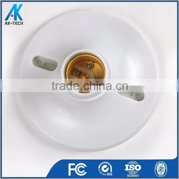 White Screw Shell Lamp Holder E27 Plastic E26 Lamp Socket Fitting photo-5
