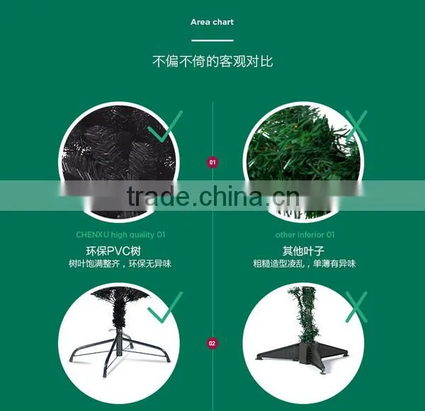 Manufacturers Selling Encryption Christmas Tree Development 2.1 Meters / 210 cm All Pine Needle Tree Hotel Christmas Decoration photo-4