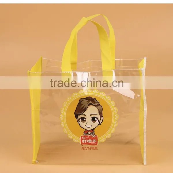 Transparent Shopping Bag Transparency Shopping Tote PVC Waterproof Bag