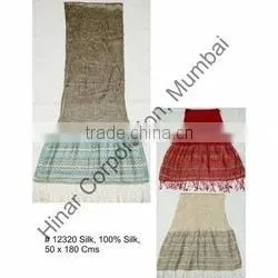 Pure Silk Scarves With Lycra12320 Silk 100% Silk