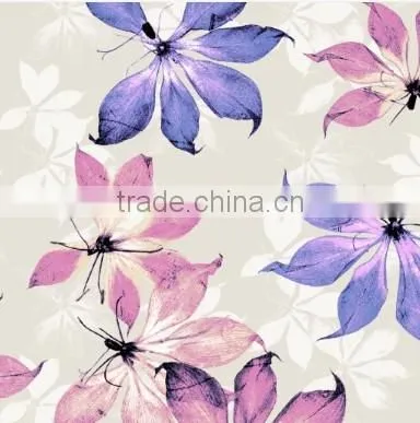 Paining Effect Black and White Flower Wallpaper for Living Room photo-6