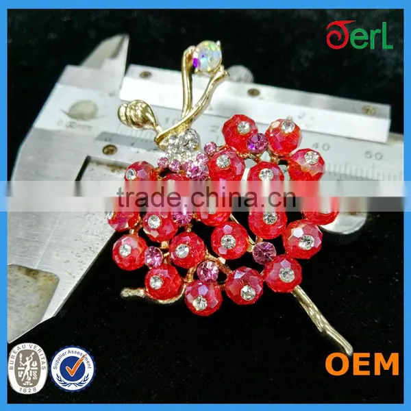 Beautiful Girl Brooh Rhinestone Brooch For Wedding In Bulk photo-3