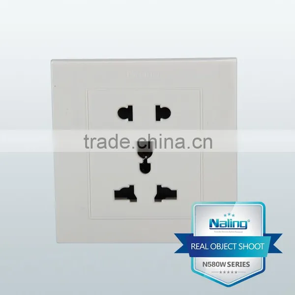 NALING High Quality White Color 2pin US & 3pin AU Multi-funcational Socket Outlet Factory Production